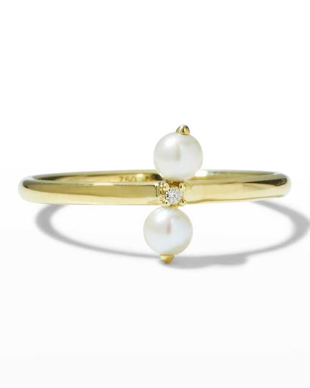 Petite White Pearl Ring